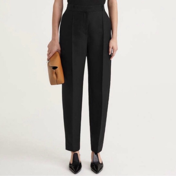 Toteme Black Pleated Pant